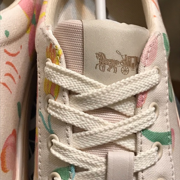 🌺🍃 Coach Clip Low Top Sneaker Dreamy Floral Print  6.5 7 8 8.5 9 9.5 10 11 - Picture 13 of 15